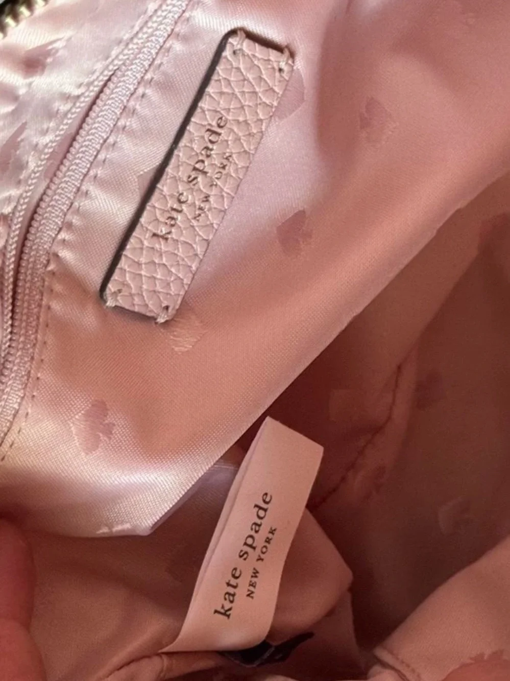 kate spade Pink Pebbled Leather Crossbody Camera Bag
